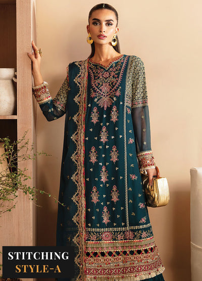 Raahi By Xenia Unsticthed Luxury Collection 2024 D-08 Nehmat
