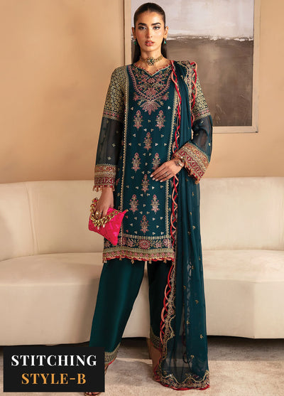 Raahi By Xenia Unsticthed Luxury Collection 2024 D-08 Nehmat