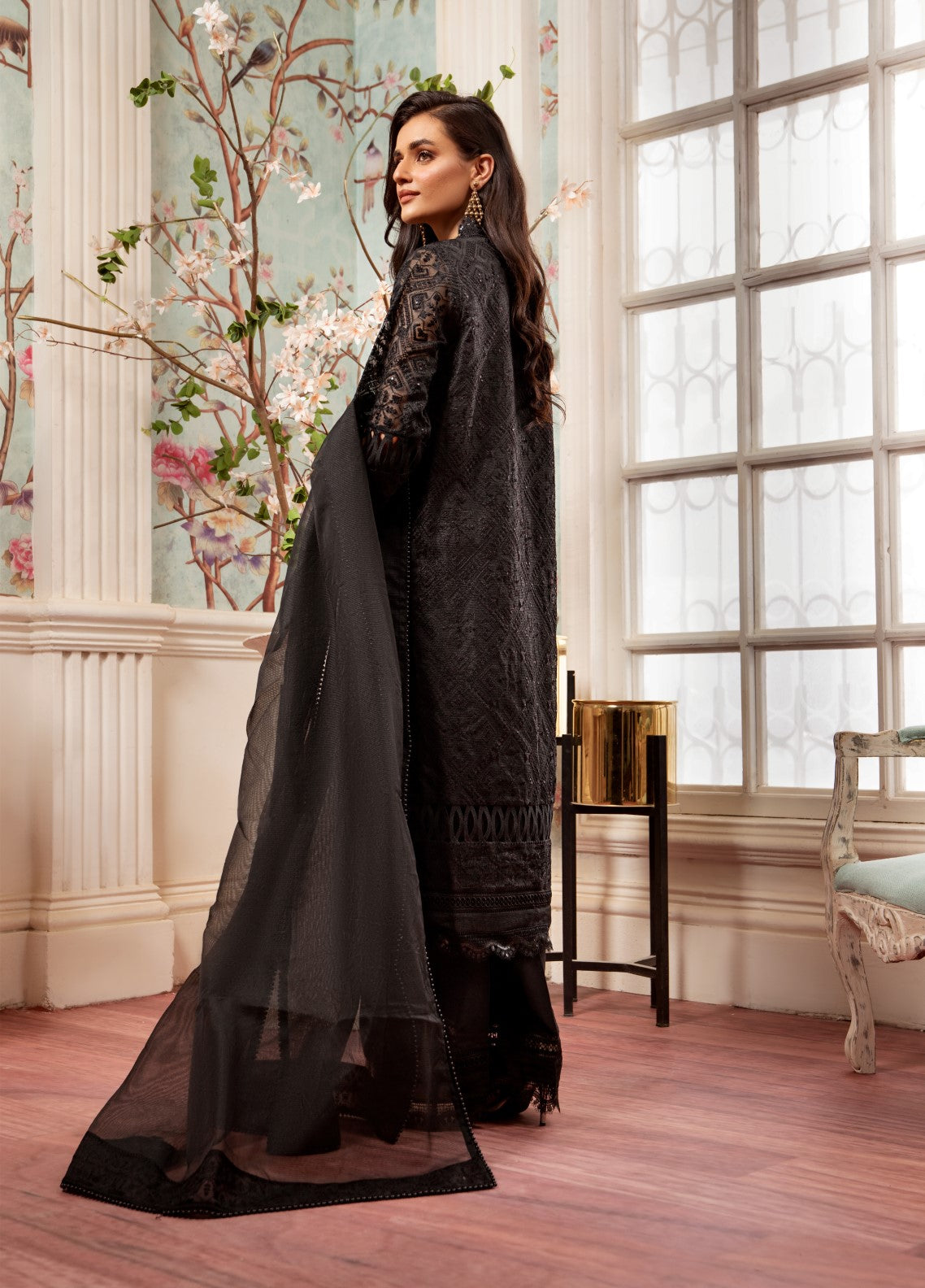 Raas By Pashmire Pret Embroidered Cotton Net 3 Piece Suit Zarnab