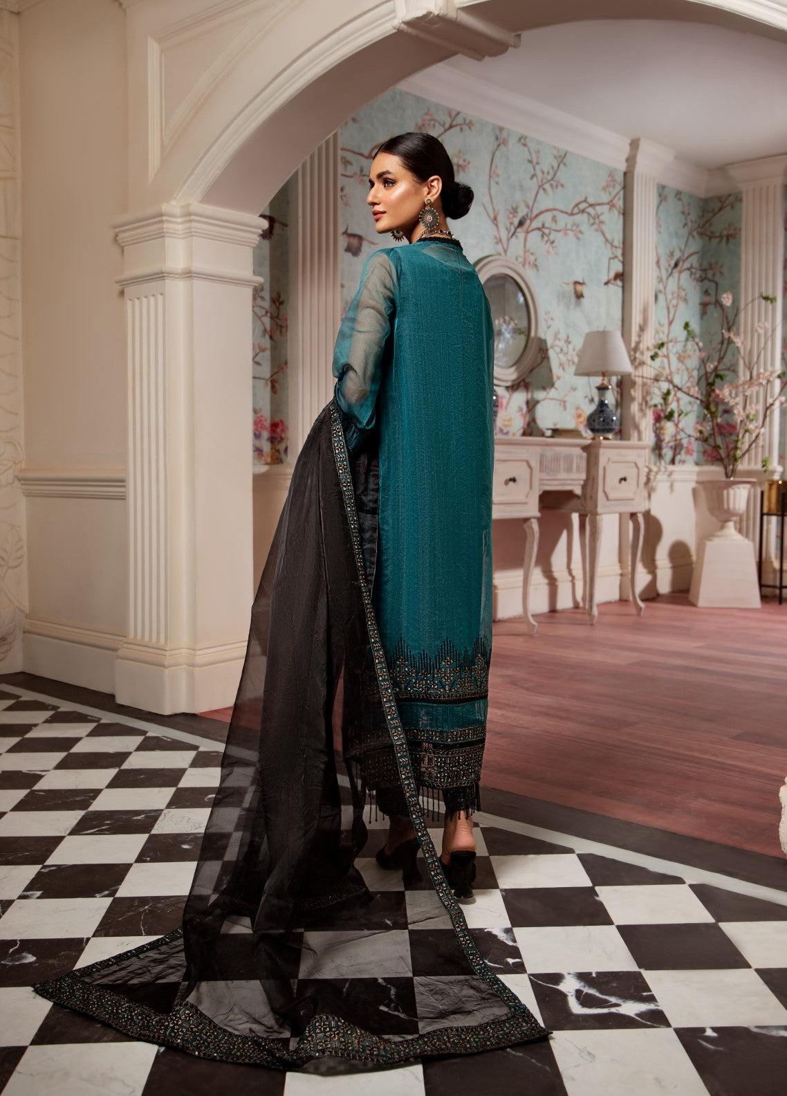 Raas By Pashmire Pret Embroidered Organza 3 Piece Suit Anaya