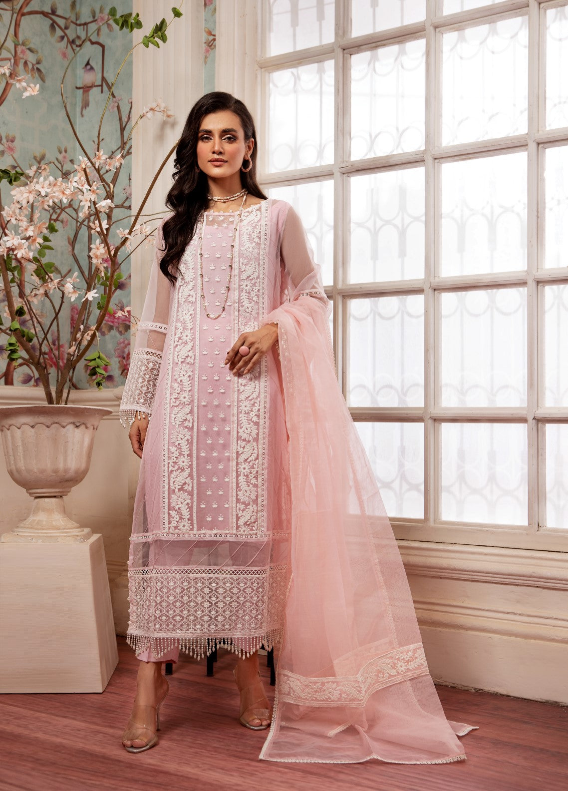 Raas By Pashmire Pret Embroidered Organza 3 Piece Suit Muskan