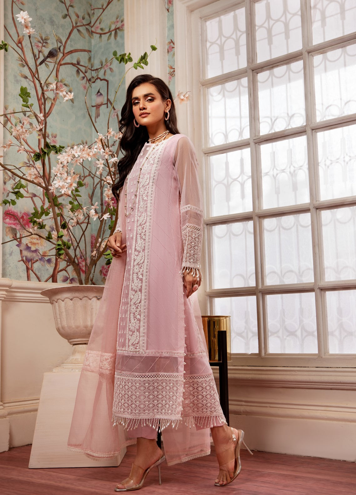 Raas By Pashmire Pret Embroidered Organza 3 Piece Suit Muskan