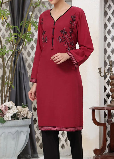 Rabia's Textiles Pret Embroidered Lawn Kurti RT1P19 Coral