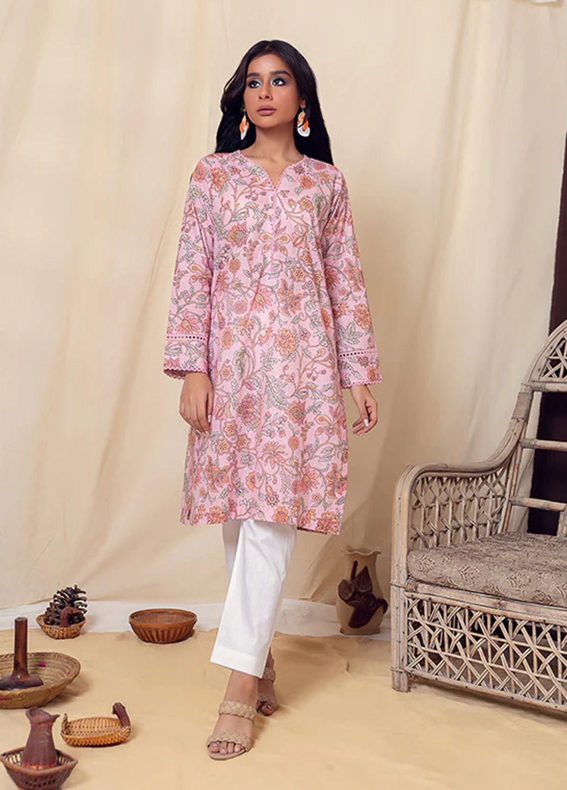 Rabia's Textiles Pret Printed Lawn Kurti RTSSIP-02