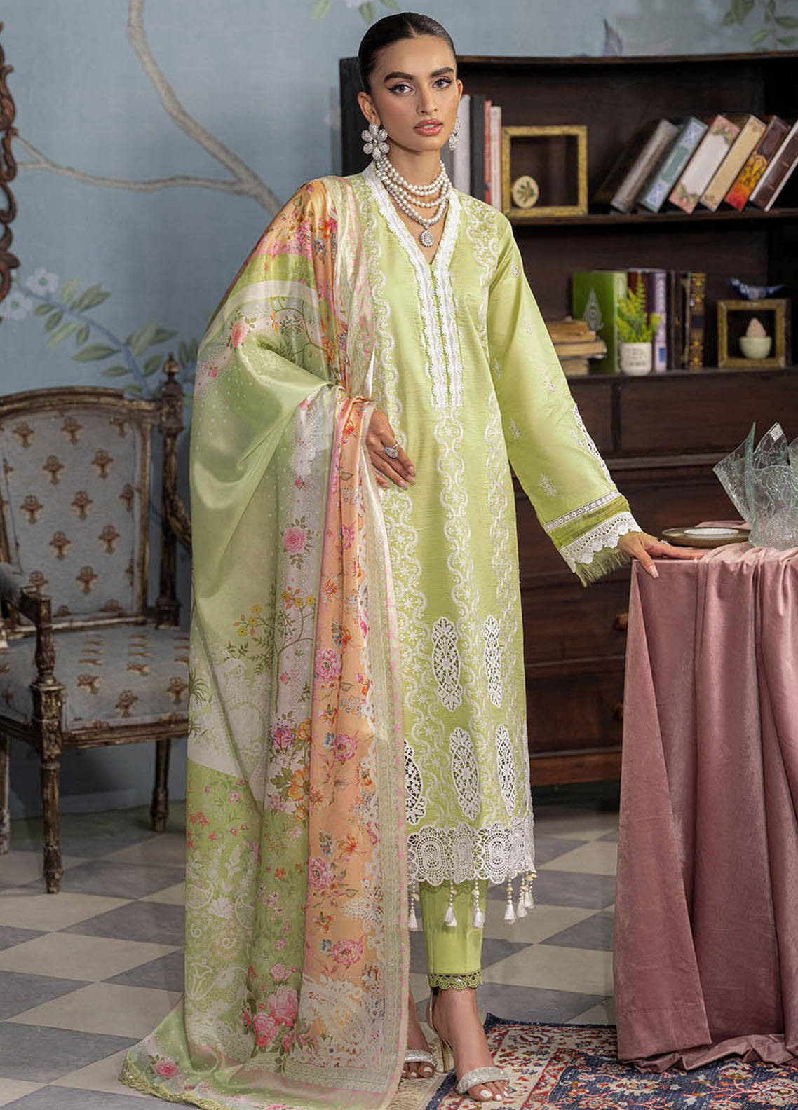 Rajbari Premium Chikankari Unstitched Edition 2024 D-11