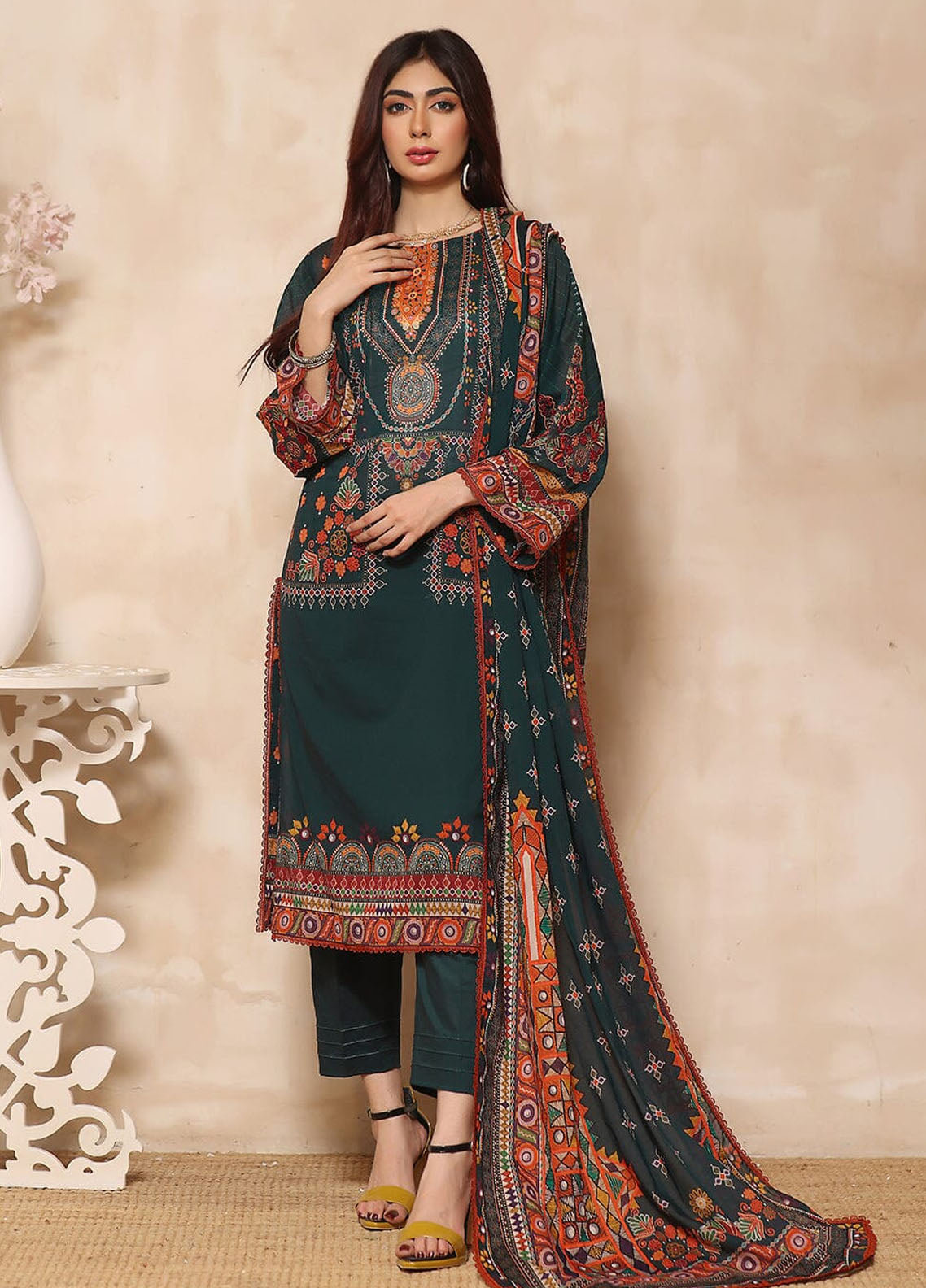 Rang-e-Hayah By Khas Unstitched Lawn Collection 2023 KL-1929