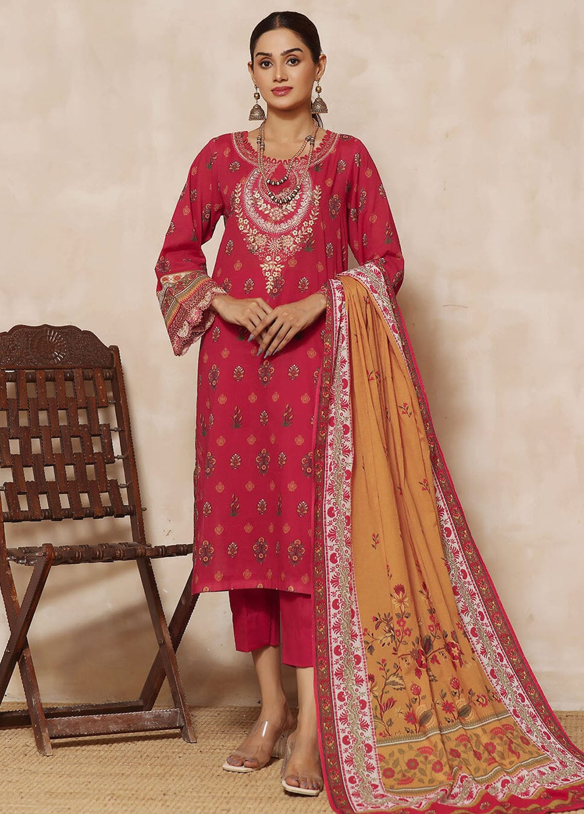 Rang-e-Hayah By Khas Unstitched Lawn Collection 2023 KL-1930