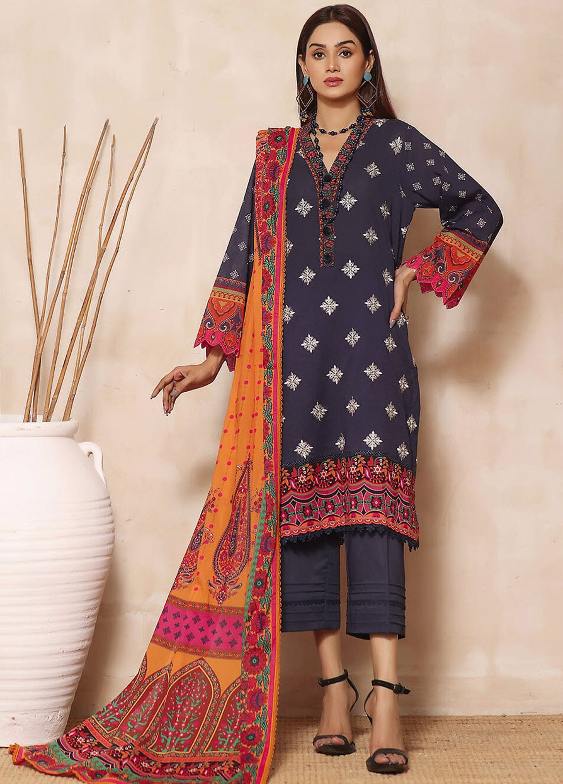 Rang-e-Hayah By Khas Unstitched Lawn Collection 2023 KL-1931