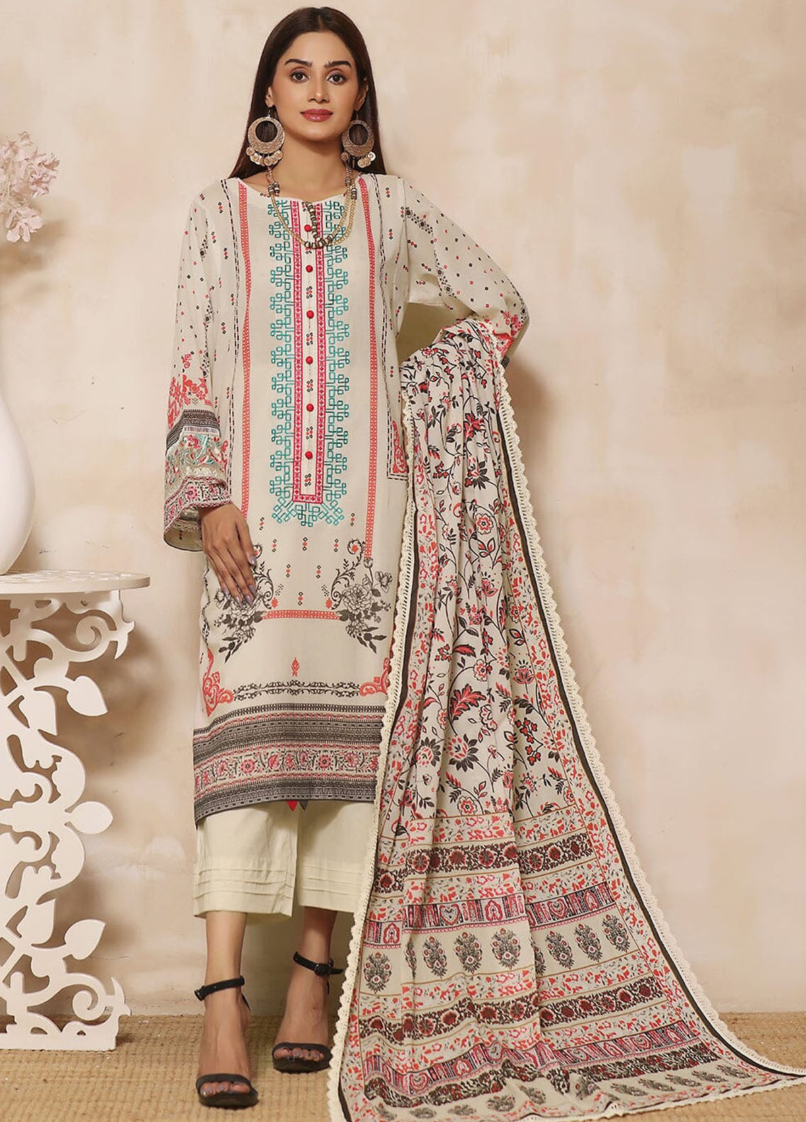 Rang-e-Hayah By Khas Unstitched Lawn Collection 2023 KL-1934