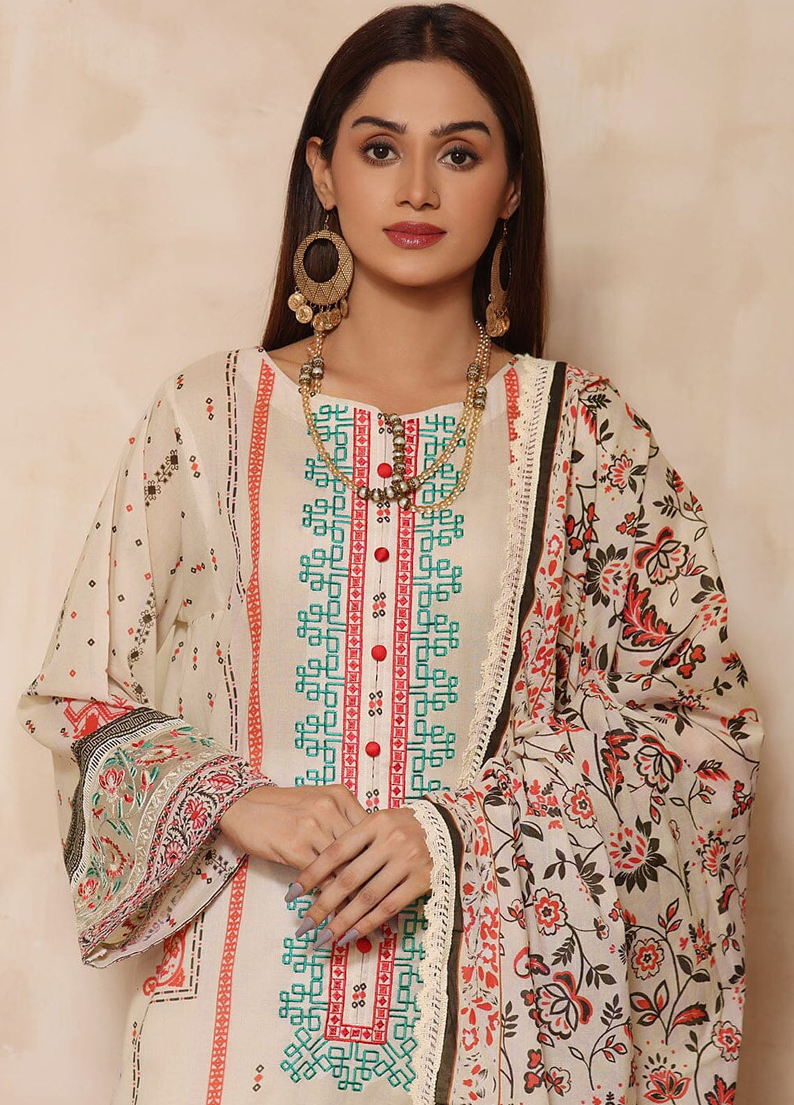 Rang-e-Hayah By Khas Unstitched Lawn Collection 2023 KL-1934