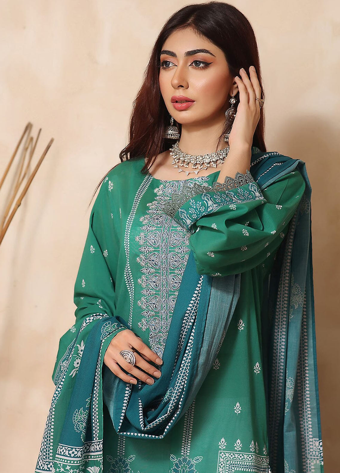 Rang-e-Hayah By Khas Unstitched Lawn Collection 2023 KL-1935