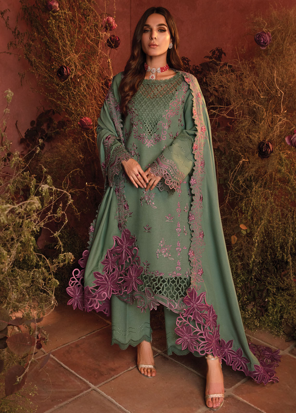 Rang Rasiya Unstitched Premium Winter Edit 2024 D-12 Mint