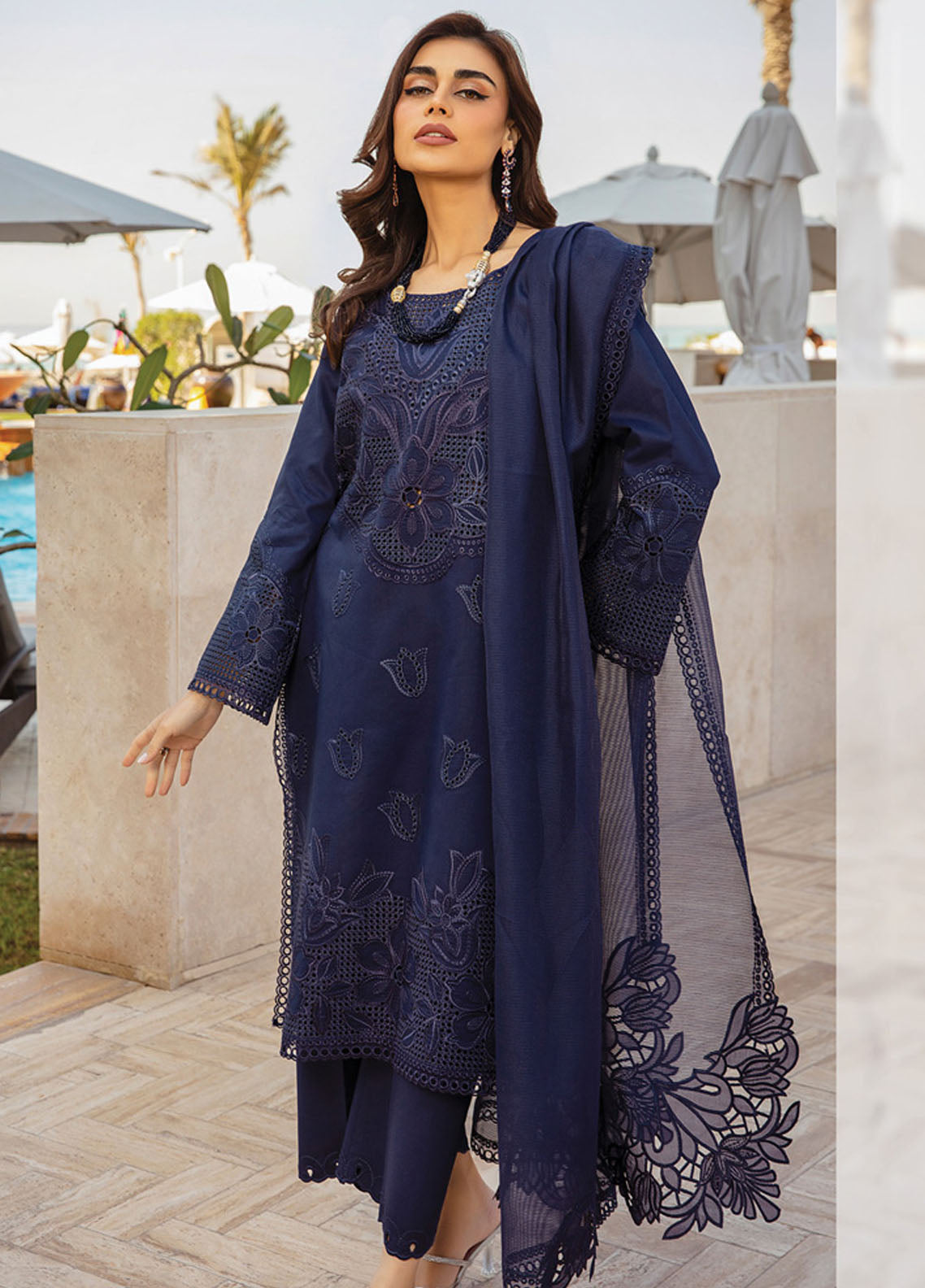 Rang Rasiya Embroidered Lawn Suits Unstitched 3 Piece RR25PS D-02 Zara