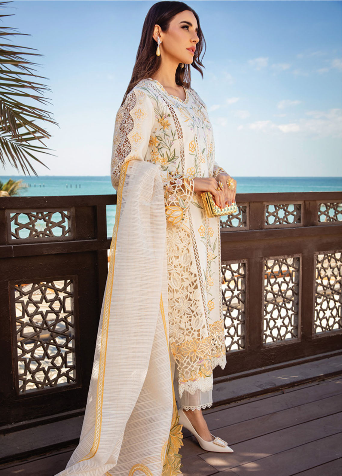 Rang Rasiya Embroidered Lawn Suits Unstitched 3 Piece RR25PS D-07 Nooreh