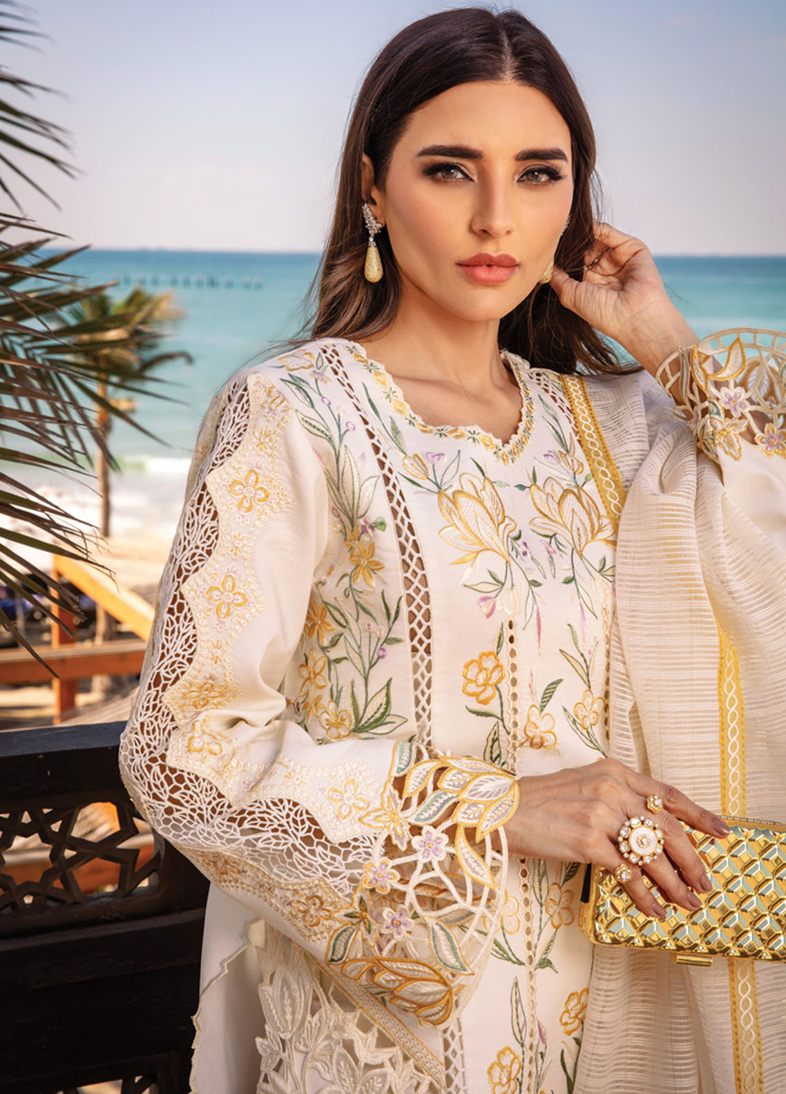 Rang Rasiya Embroidered Lawn Suits Unstitched 3 Piece RR25PS D-07 Nooreh