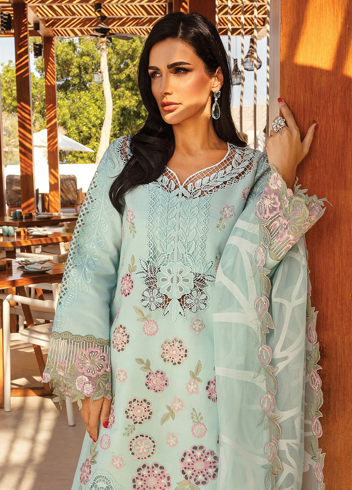 Rang Rasiya Embroidered Lawn Suits Unstitched 3 Piece RR25PS D-09 Mahsa