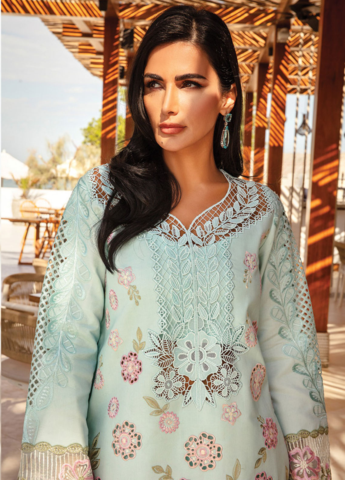 Rang Rasiya Embroidered Lawn Suits Unstitched 3 Piece RR25PS D-09 Mahsa