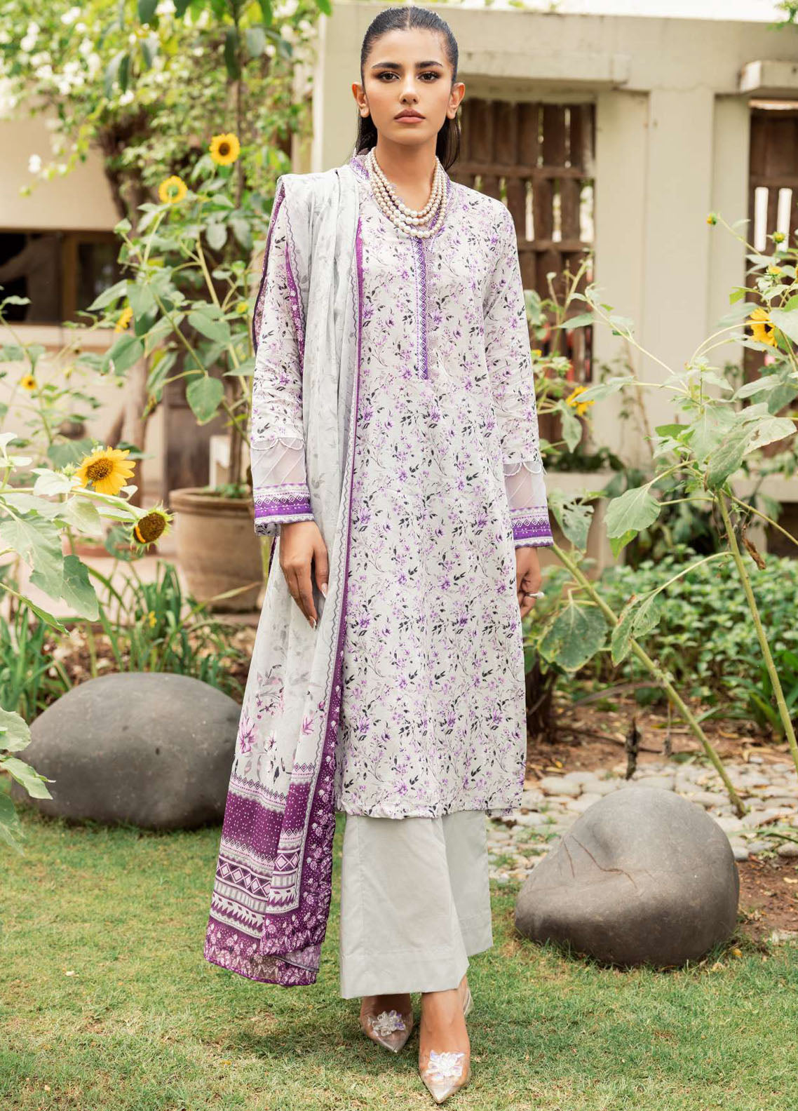 Rang By Motifz Printed Lawn Collection 2024 Vol-05 4719 Zara