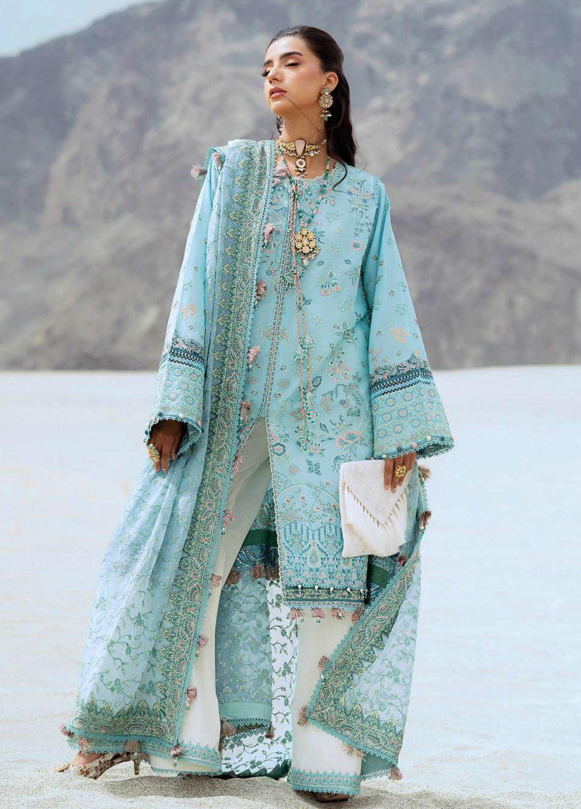 Raqs by Aik Atelier Embroidered Lawn Suits Unstitched 3 Piece AIK25RQ D-03