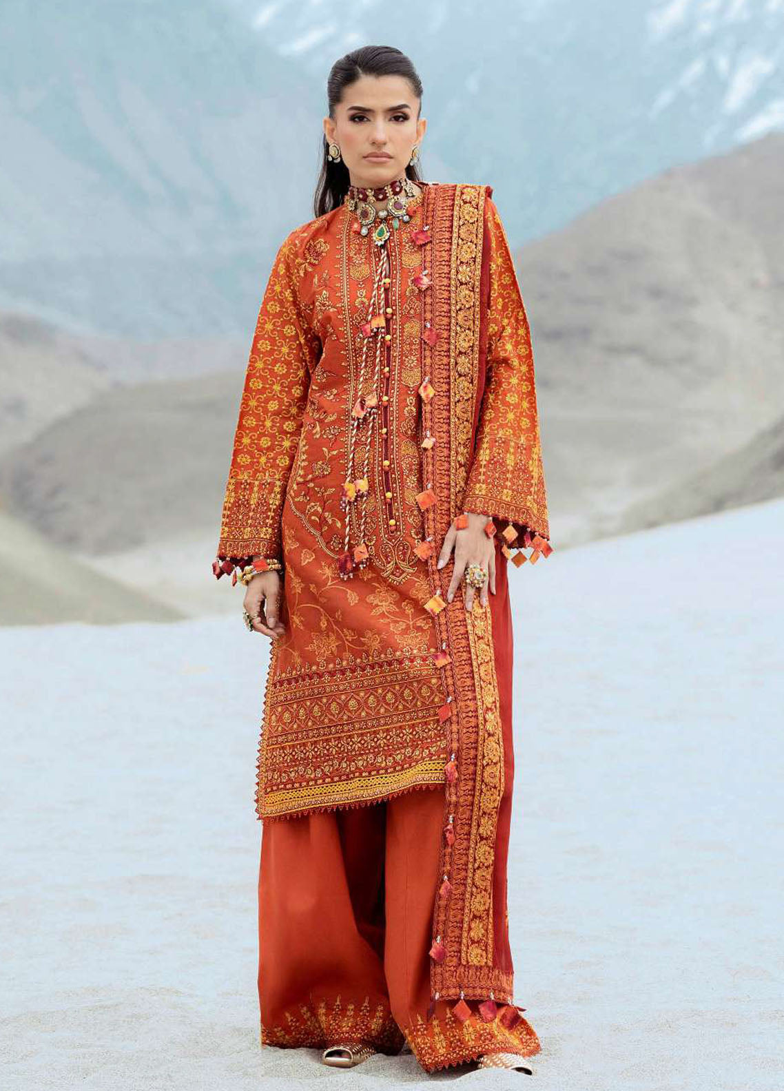 Raqs by Aik Atelier Embroidered Lawn Suits Unstitched 3 Piece AIK25RQ D-07