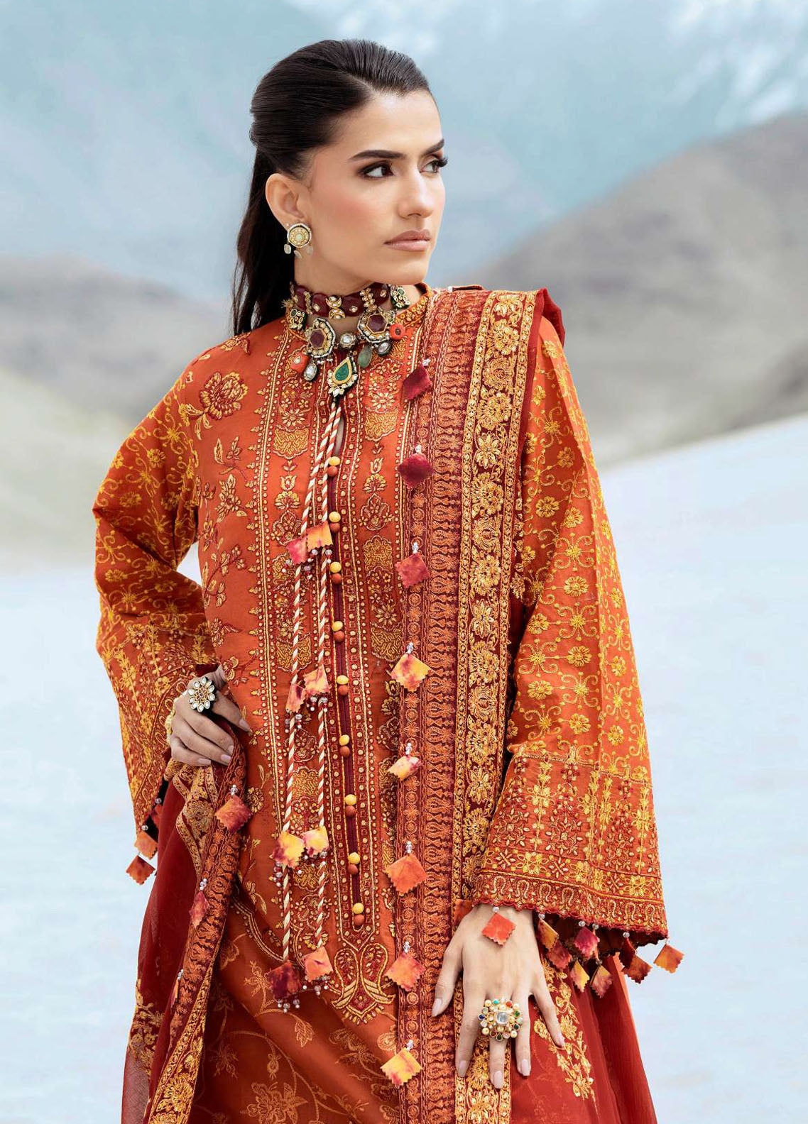 Raqs by Aik Atelier Embroidered Lawn Suits Unstitched 3 Piece AIK25RQ D-07