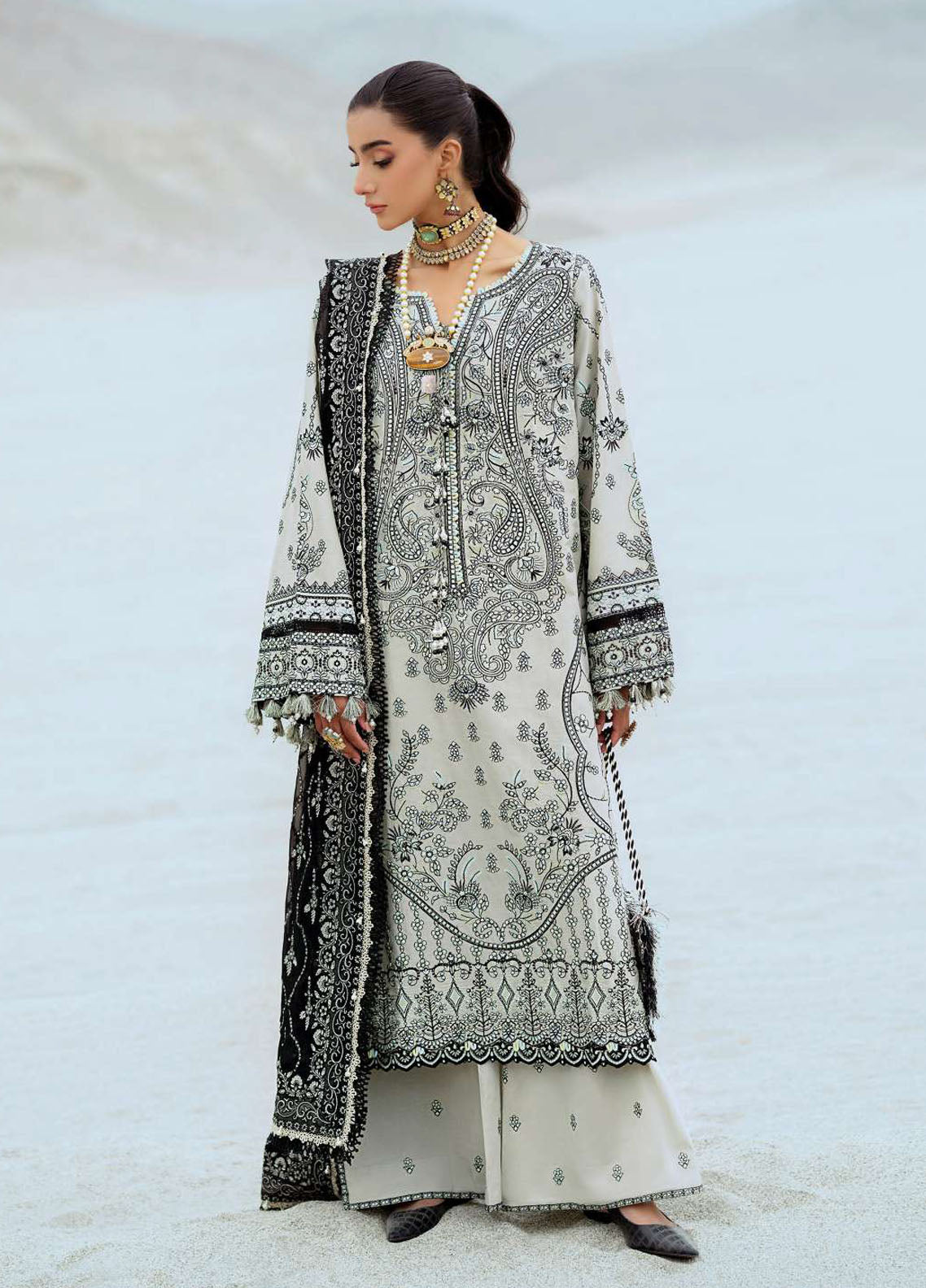 Raqs by Aik Atelier Embroidered Lawn Suits Unstitched 3 Piece AIK25RQ D-08