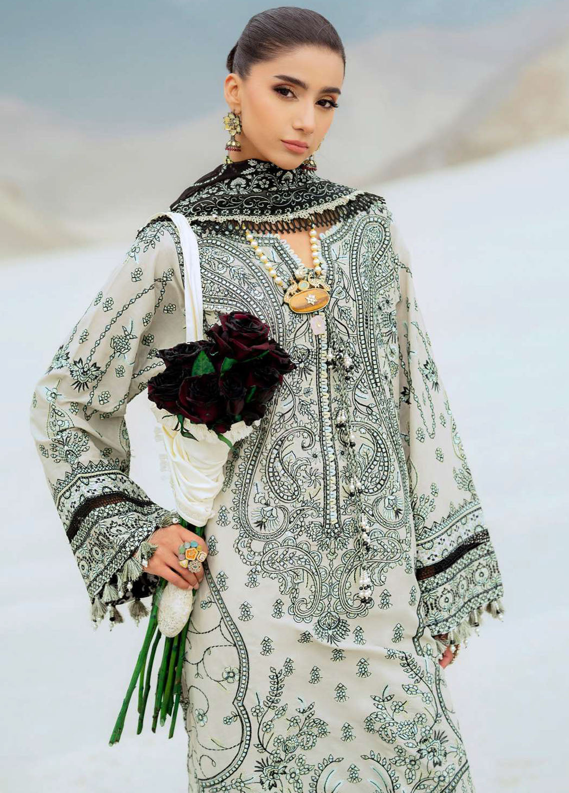 Raqs by Aik Atelier Embroidered Lawn Suits Unstitched 3 Piece AIK25RQ D-08