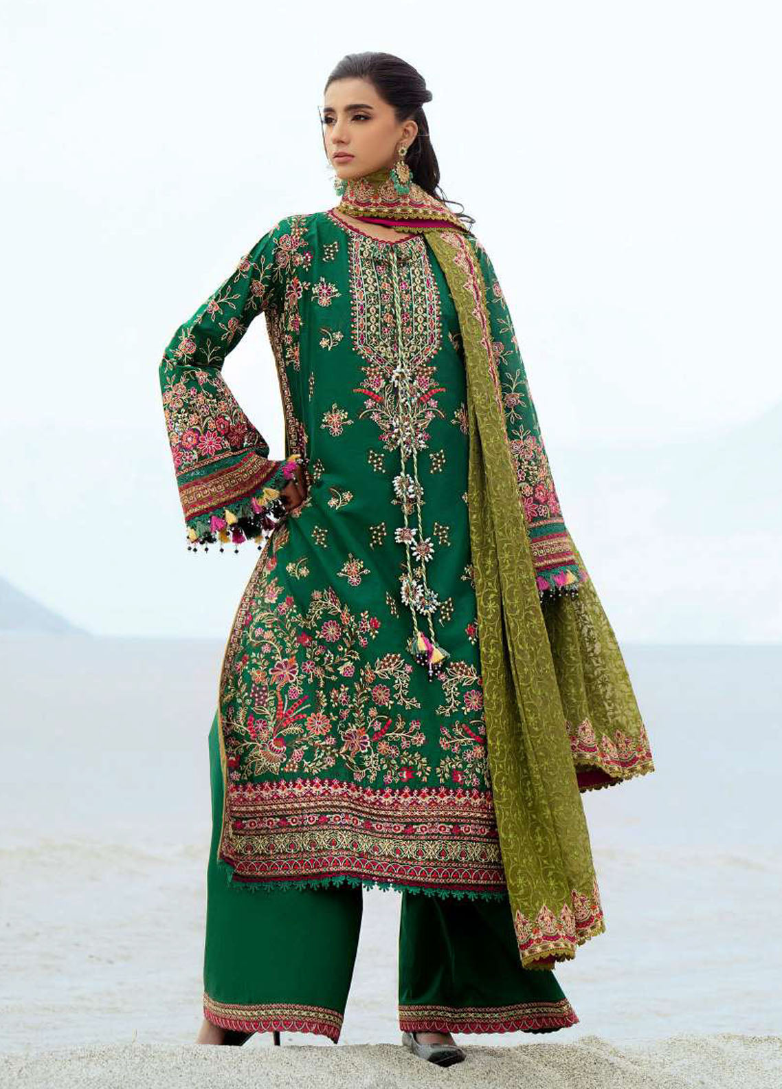 Raqs by Aik Atelier Embroidered Lawn Suits Unstitched 3 Piece AIK25RQ D-10
