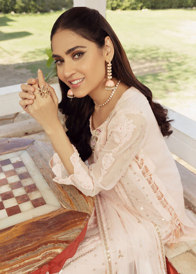 Shamooz Luxury Pret Chiffon 3 Piece Suit Pink Tone SEM-0417