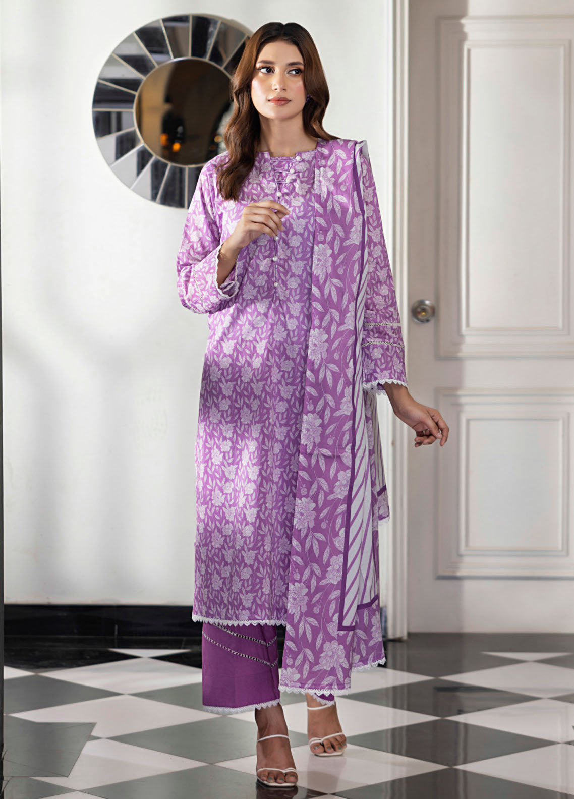 Regalia Textiles Digital Printed Lawn Suits Unstitched 3 Piece RGT25S19 D-04