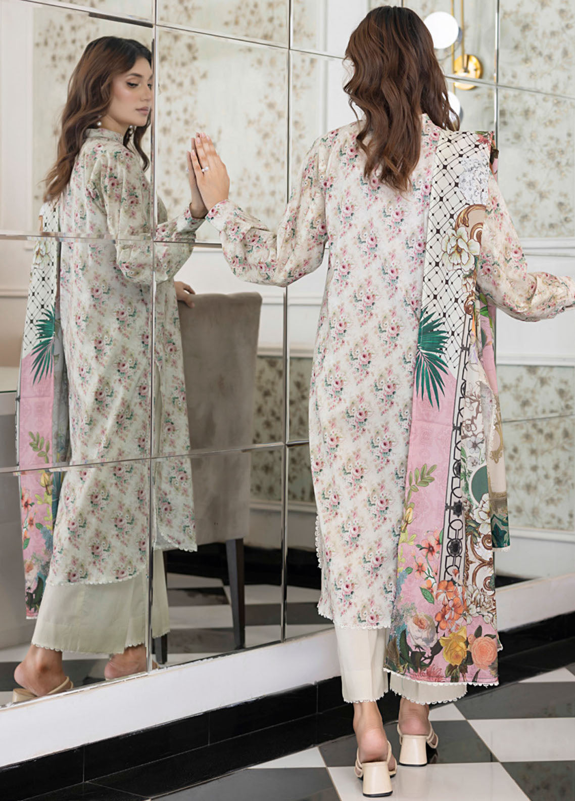 Regalia Textiles Digital Printed Lawn Suits Unstitched 3 Piece RGT25S19 D-07