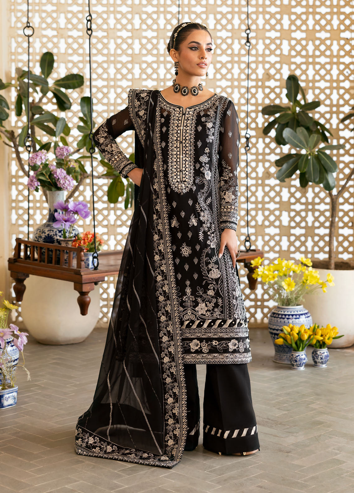 Reverie by Gulaal Unstitched Embroidered Chiffon Collection 2025 D-07 Nyra