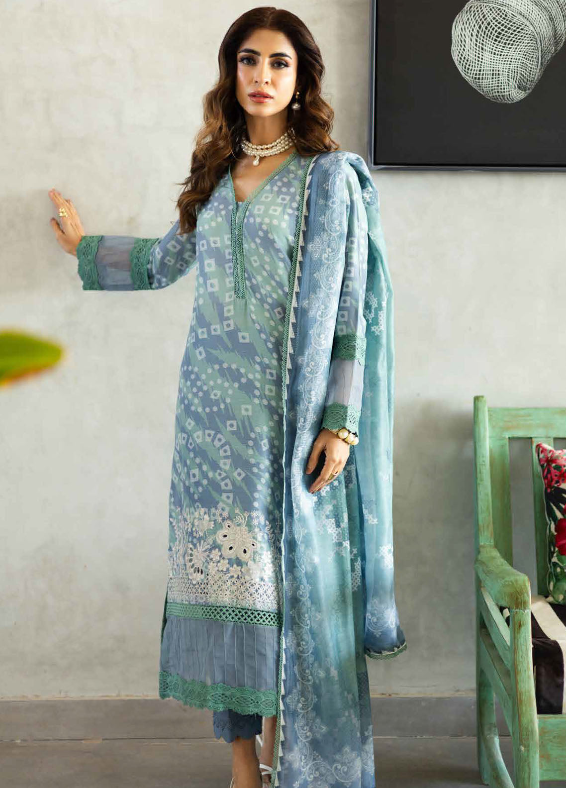 Aafreen by Riaz Arts Unstitched Lawn Doria Collection 2025 AF-163