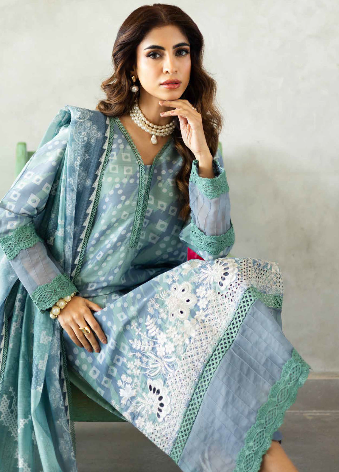 Aafreen by Riaz Arts Unstitched Lawn Doria Collection 2025 AF-163