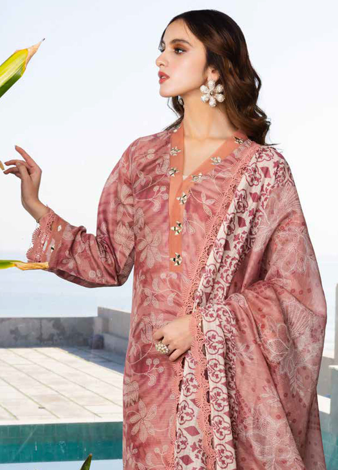 Aafreen by Riaz Arts Unstitched Lawn Doria Collection 2025 AF-164