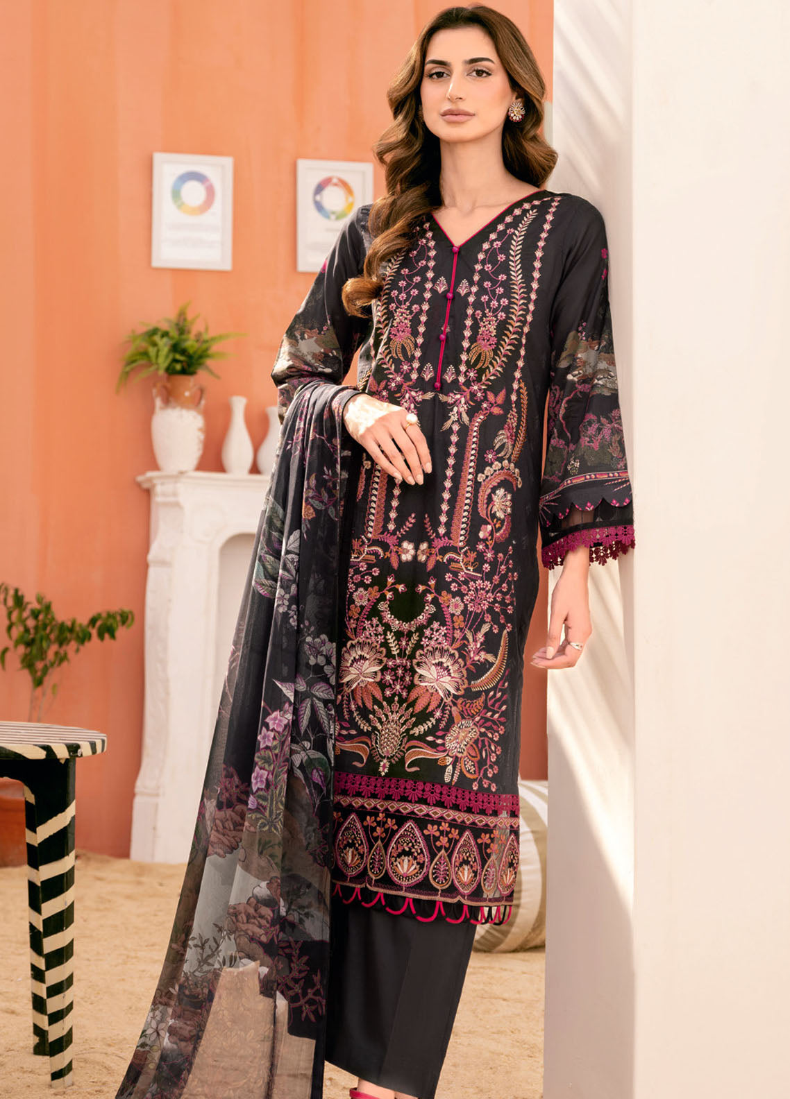 Riwayat By Ramsha Luxury Lawn Collection 2023 Vol-7 Y-703