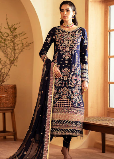 Romansiyyah By Emaan Adeel Embroidered Chiffon Suit Unstitched 3 Piece EA24R Nageena - Formal Collection