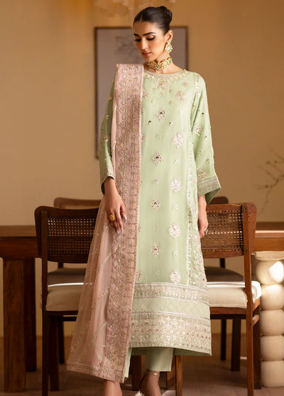 Romansiyyah By Emaan Adeel Embroidered Chiffon Suit Unstitched 3 Piece EA24R Najmeh - Formal Collection