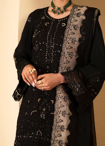 Romansiyyah By Emaan Adeel Embroidered Chiffon Suit Unstitched 3 Piece EA24R Rehani - Formal Collection