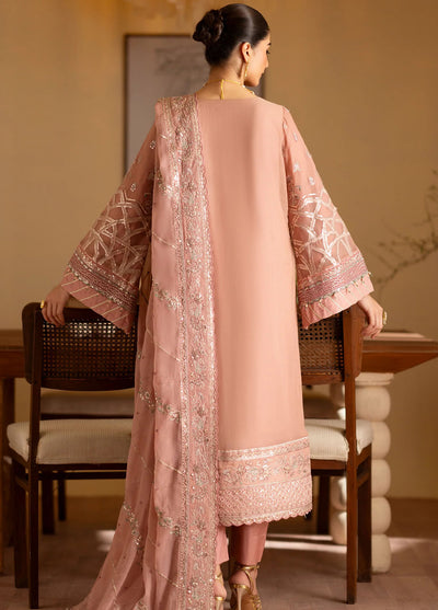 Romansiyyah By Emaan Adeel Embroidered Chiffon Suit Unstitched 3 Piece EA24R Saleha - Formal Collection