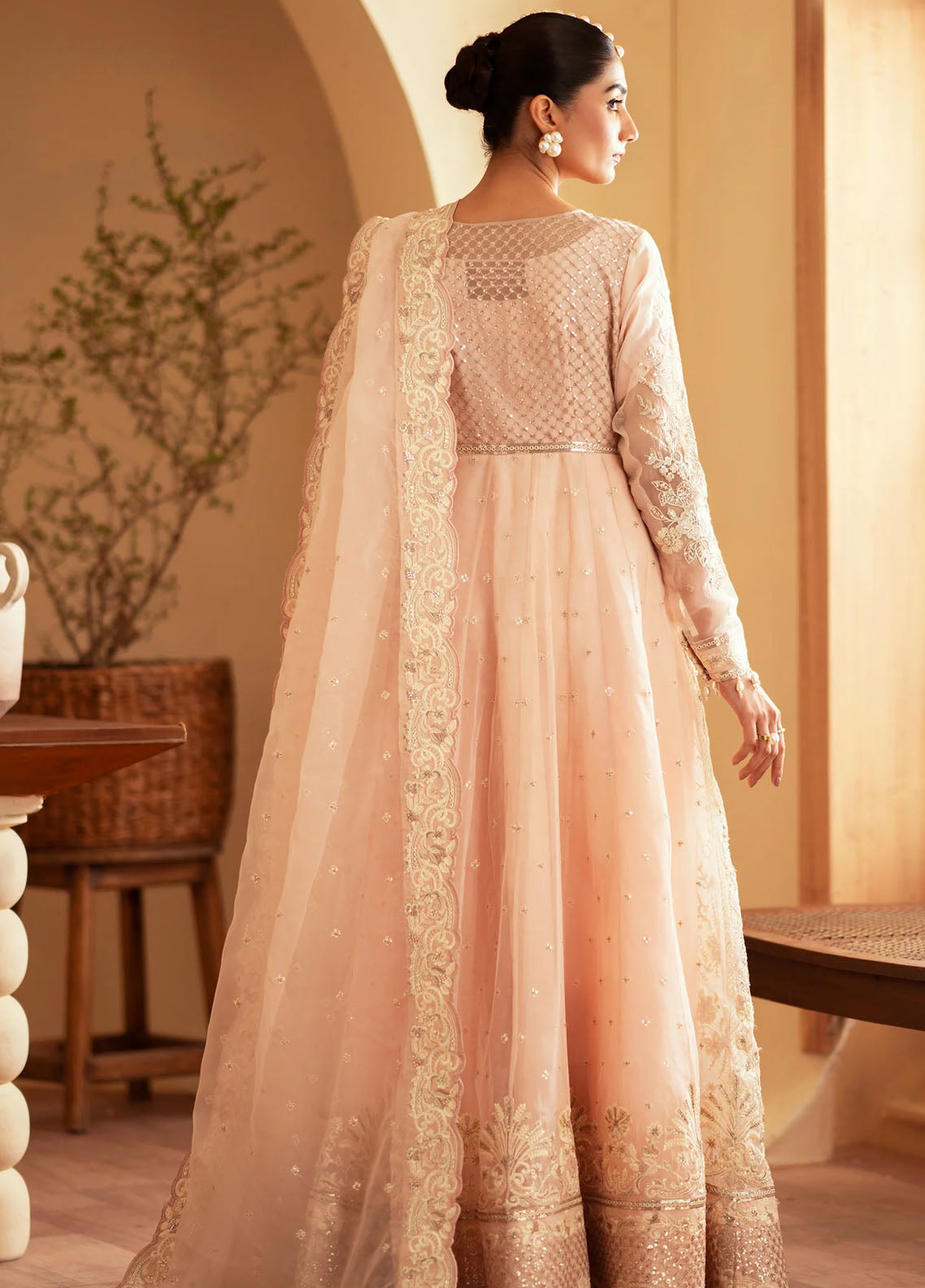 Romansiyyah By Emaan Adeel Embroidered Organza Suit Unstitched 3 Piece EA24R Faatin - Formal Collection