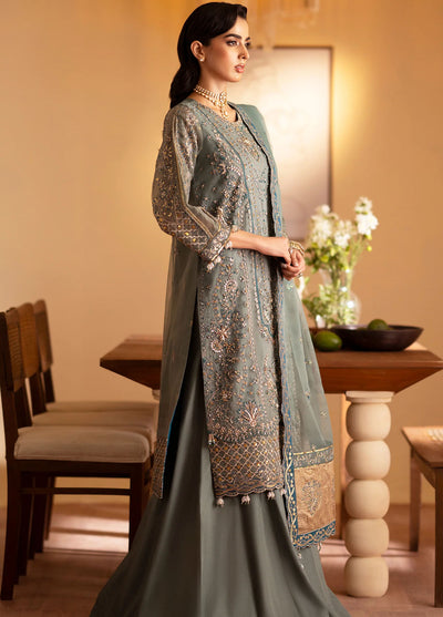 Romansiyyah By Emaan Adeel Embroidered Organza Suit Unstitched 3 Piece EA24R Roheen - Formal Collection