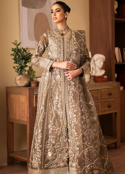 Romansiyyah By Emaan Adeel Embroidered Organza Suit Unstitched 3 Piece EA24R Yesra - Formal Collection