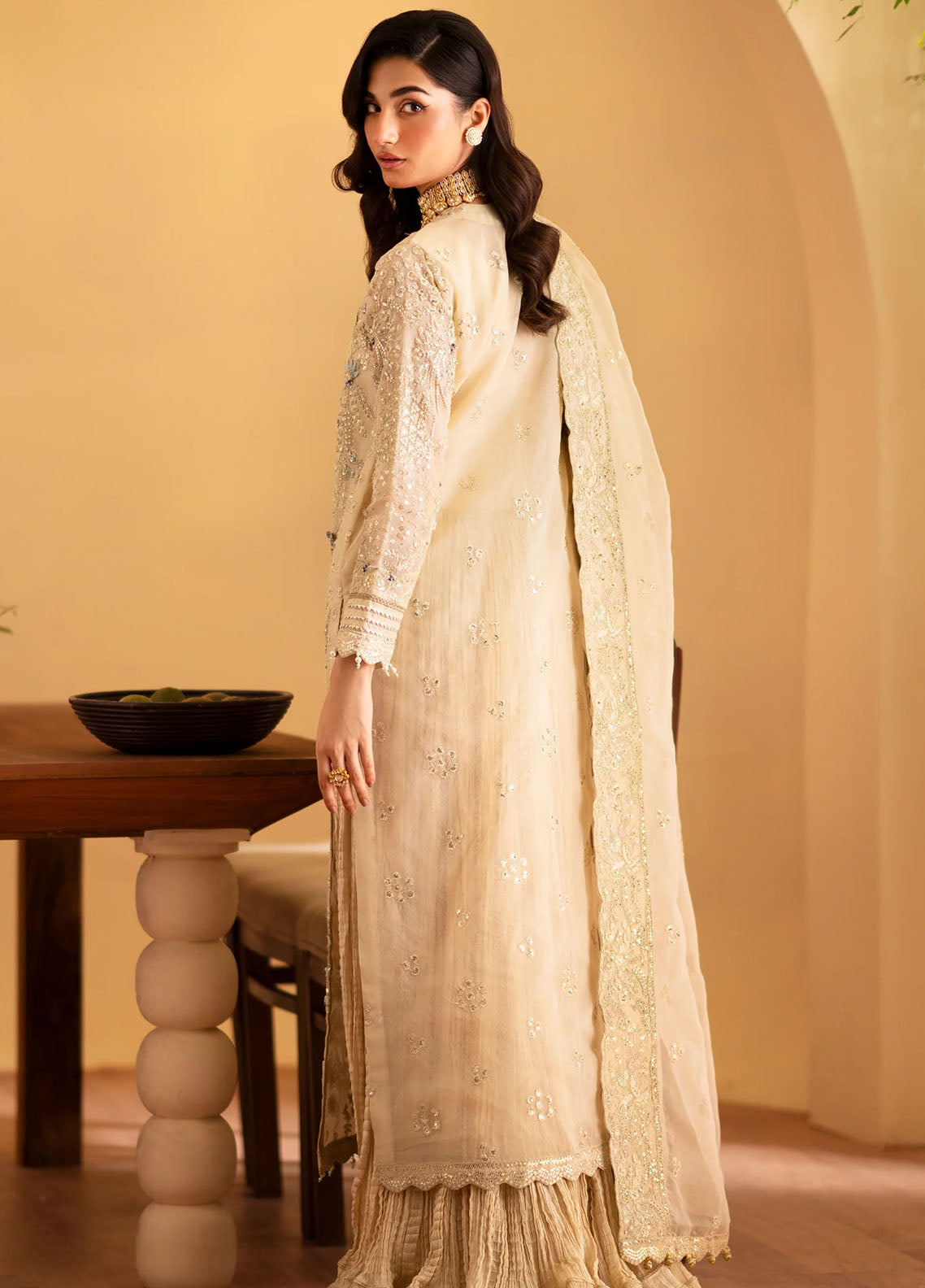 Romansiyyah By Emaan Adeel Embroidered Organza Suit Unstitched 3 Piece EA24R Zafia - Formal Collection