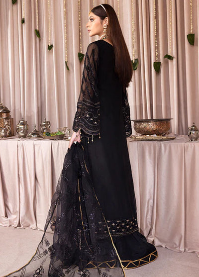 Romansiyyah By Emaan Adeel Luxury Formals Collection 2023 Black Swan