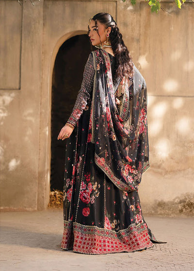 Rumi by Xenia Embroidered Chiffon Suit Unstitched 3 Piece XE25RF D-11 Nazneen