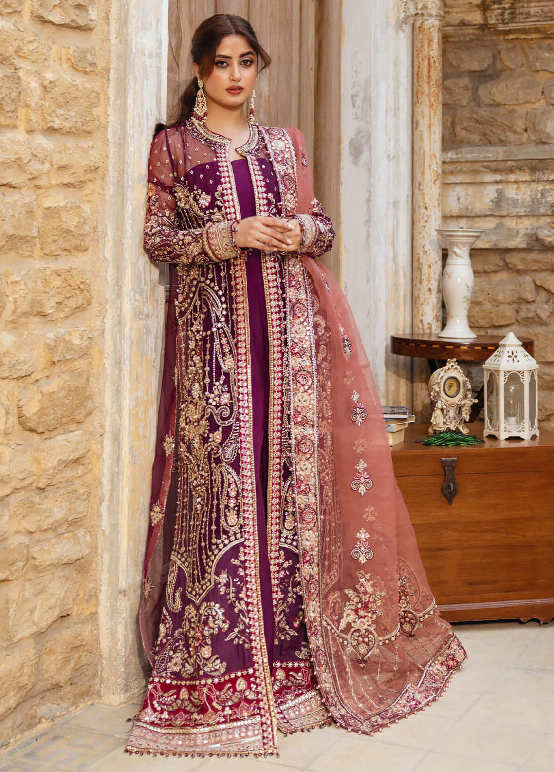 Sajal by Serene Premium Unstitched Bridal Collection 2024 SP24SJ SB-34 Nazakat