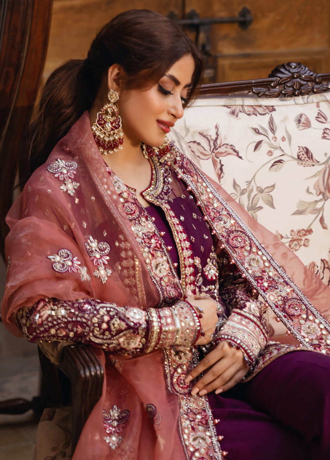 Sajal by Serene Premium Unstitched Bridal Collection 2024 SP24SJ SB-34 Nazakat