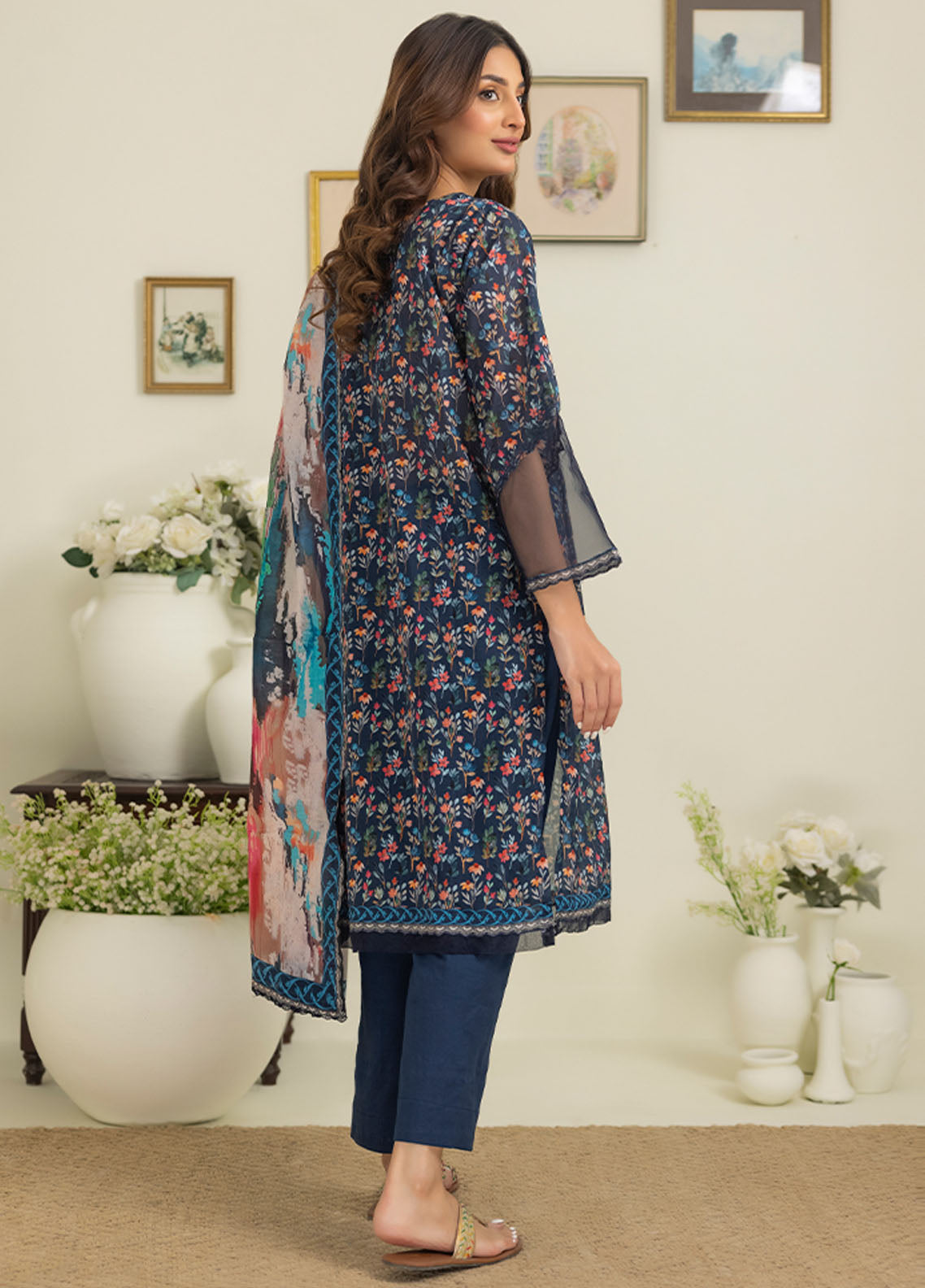 Salina By Regalia Printed Cotton Suit Unstitched 3 Piece RGT24SS3SPC3-3 - Mid Summer Collection