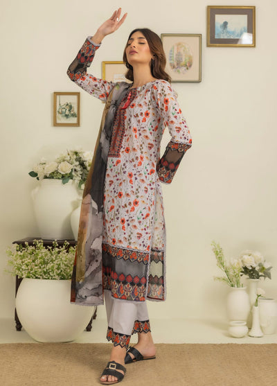 Salina By Regalia Printed Cotton Suit Unstitched 3 Piece RGT24SS3SPC3-4 - Mid Summer Collection